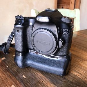 Canon 70D with battery grip